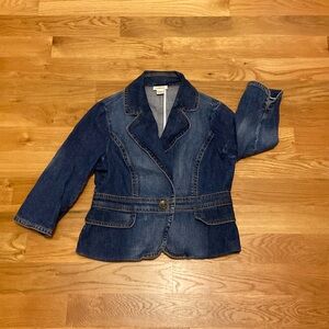 Harold's Women's Blue Cotton Denim Jean Jacket